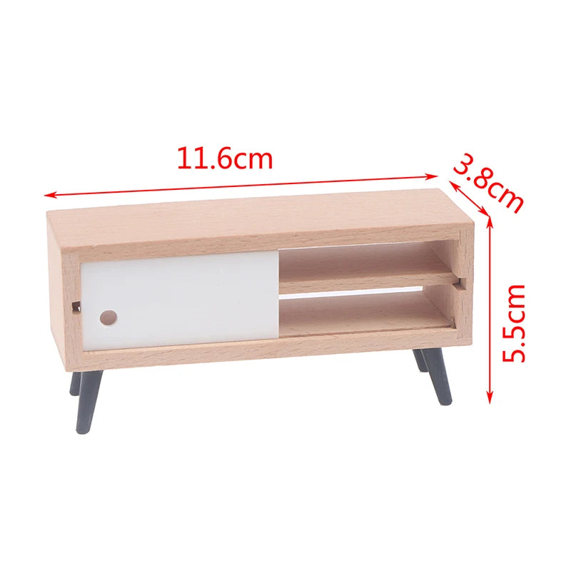 Simulation Miniature Furniture Dollhouse Living Room TV Decoration Kid Gift