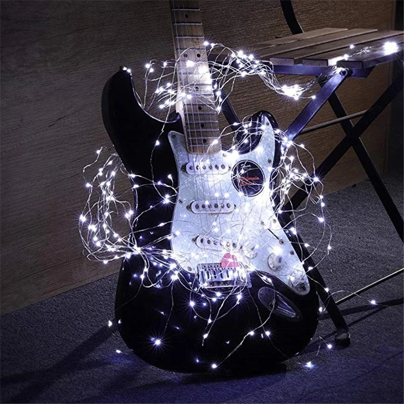 Fairy Lights AA Battery Powered LED Copper Wire String Light Decorative