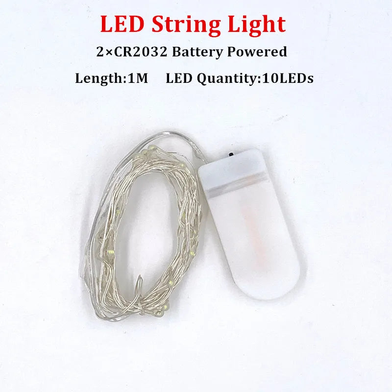 Fairy Lights AA Battery Powered LED Copper Wire String Light Decorative