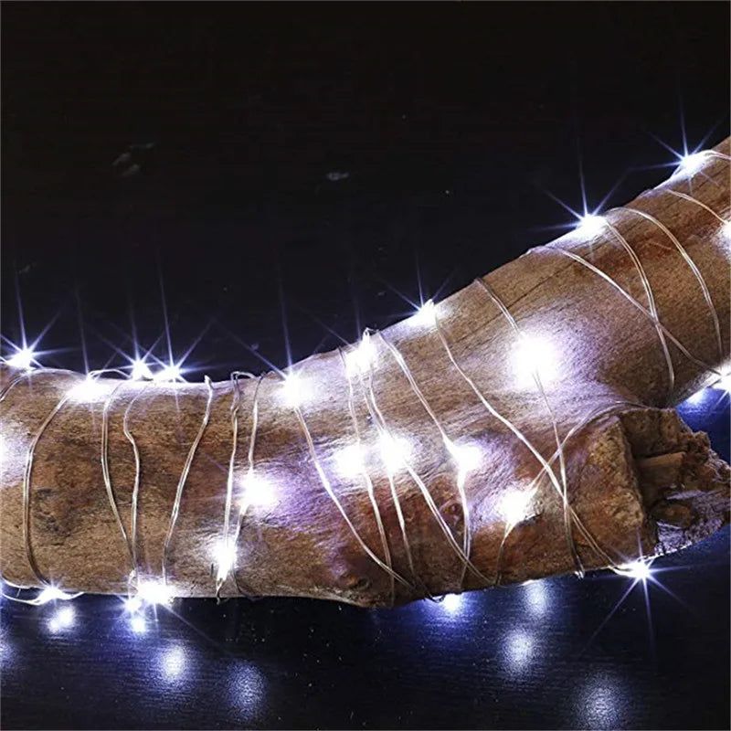 Fairy Lights AA Battery Powered LED Copper Wire String Light Decorative
