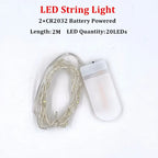 Fairy Lights AA Battery Powered LED Copper Wire String Light Decorative
