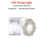 Fairy Lights AA Battery Powered LED Copper Wire String Light Decorative