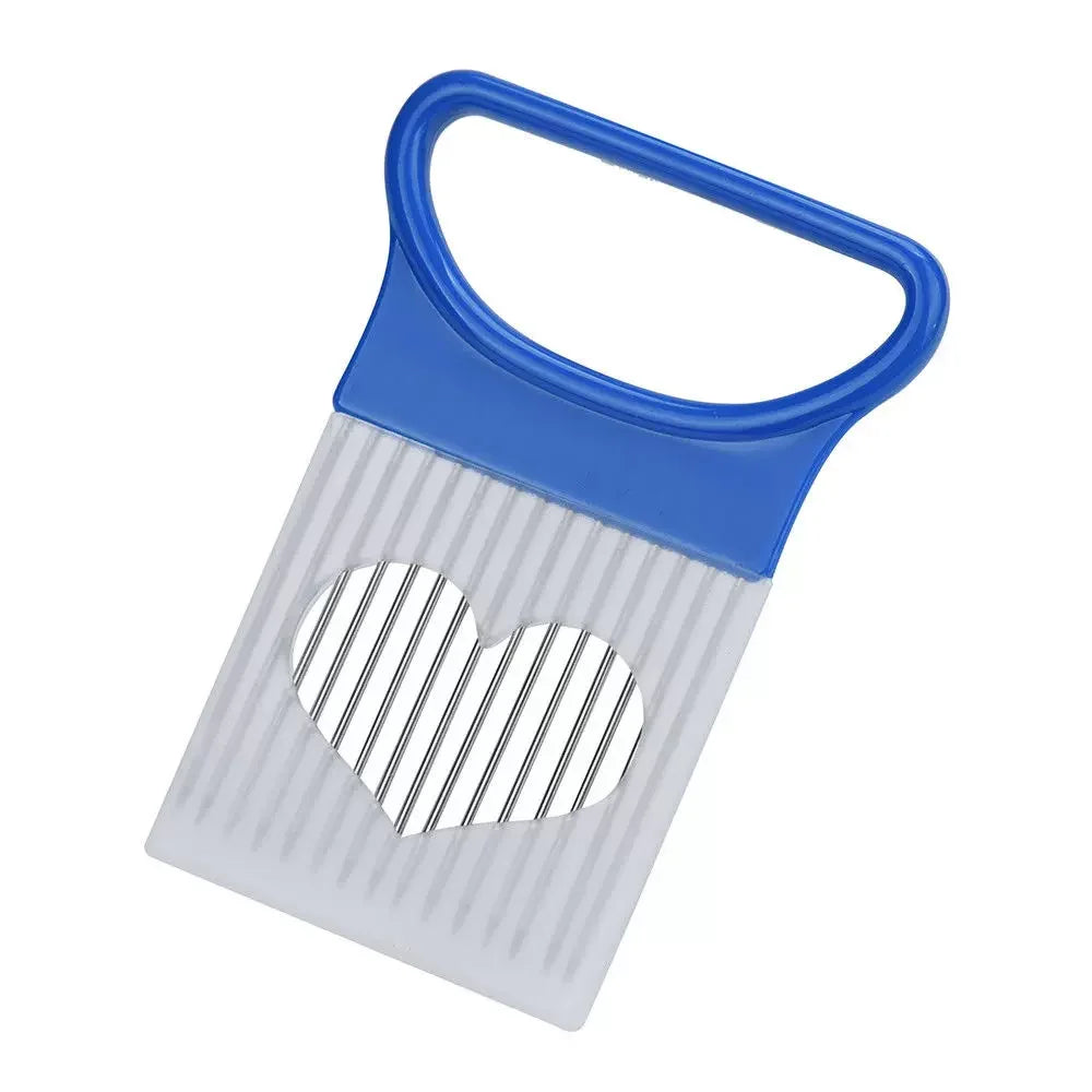 Stainless Steel Onion Slicer & Holder – Safe Kitchen Tool