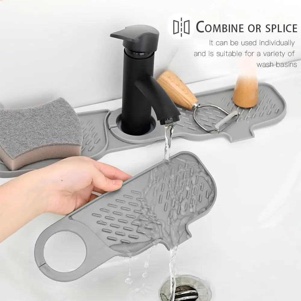Kitchen Sink Faucet Draining Mat Splash Guard Sink Mat Kitchen Essentials