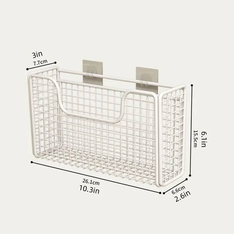 Kitchen Cabinet Door Storage Box Bag Hook Behind Door Basket Organizer