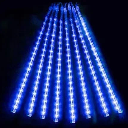 Waterproof Meteor Shower LED String Lights – Outdoor Decor