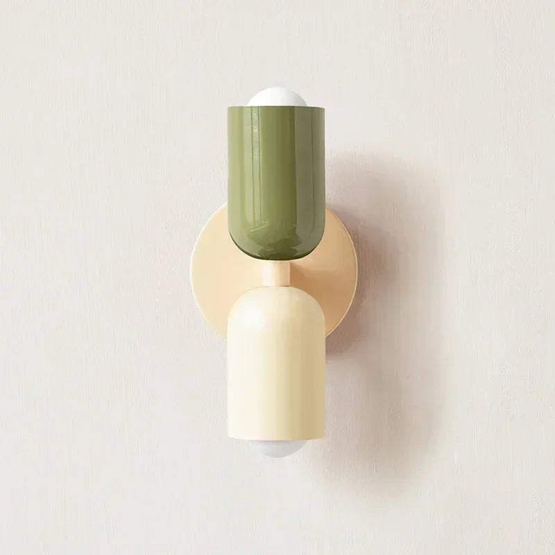 Colorful Nordic Bedside Wall Lamp – Macaron Home Decor