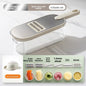 Household kitchen multi-functional slicing and shearing integrated vegetable cutting artifact