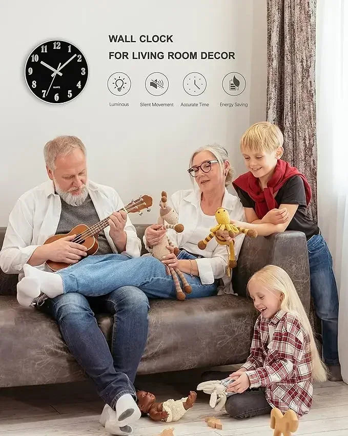 Living Room Wall Clock Light Luxury Modern Simple Quartz Clock Silent Atmosphere