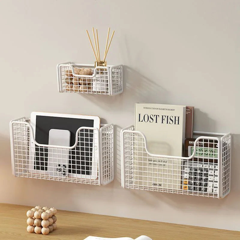 Kitchen Cabinet Door Storage Box Bag Hook Behind Door Basket Organizer