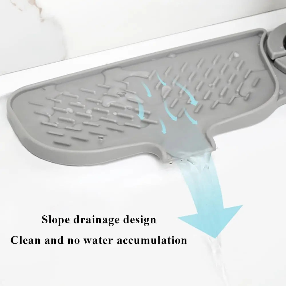 Kitchen Sink Faucet Draining Mat Splash Guard Sink Mat Kitchen Essentials