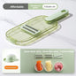 Household kitchen multi-functional slicing and shearing integrated vegetable cutting artifact