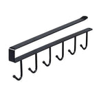 Cabinet Storage Hook – 6-Hook Kitchen & Wardrobe Organizer