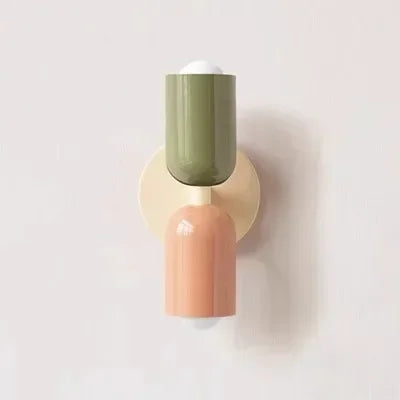 Colorful Nordic Bedside Wall Lamp – Macaron Home Decor