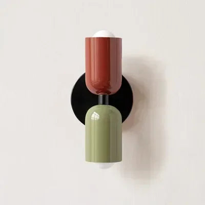 Colorful Nordic Bedside Wall Lamp – Macaron Home Decor