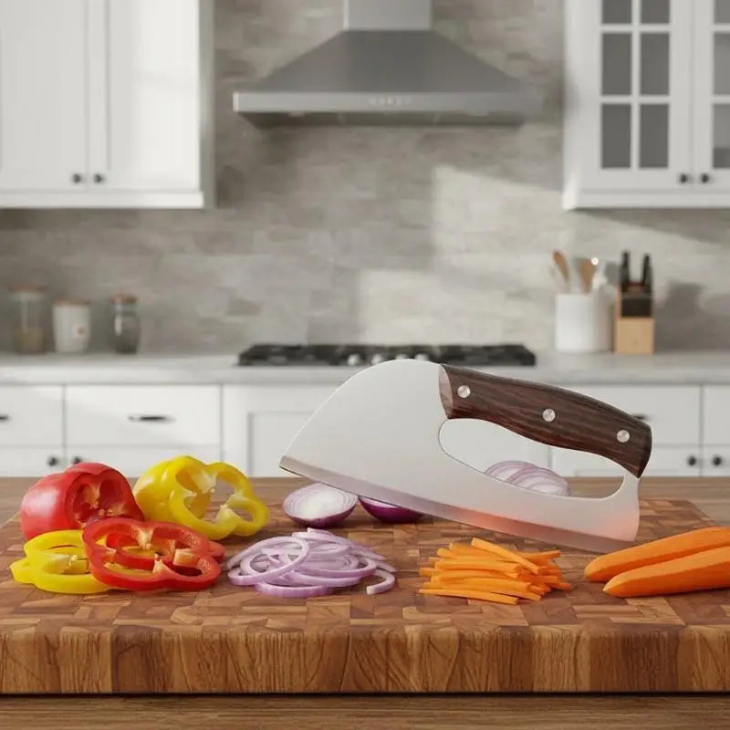 Home Slicing Made Easy with Labor Saving Kitchen Knife Sharp and Efficient Chef's Cutting Tool