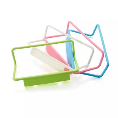 Kitchen Bathroom Single Towel Rack Plastic Debris Rag Hanger Bathroom Towel Rack Towel Bar Cabinet Door  Kitchen Accessories