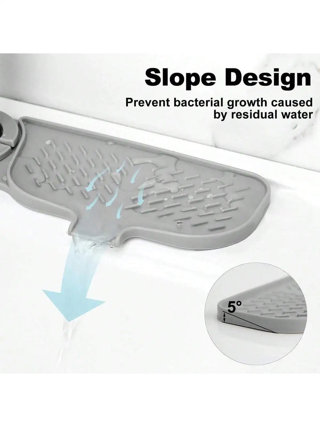 Kitchen Sink Faucet Draining Mat Splash Guard Sink Mat Kitchen Essentials