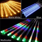 Waterproof Meteor Shower Rain 8 Tube LED String Lights – Outdoor Christmas Decoration