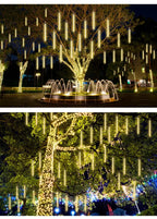Waterproof Meteor Shower Rain 8 Tube LED String Lights – Outdoor Christmas Decoration