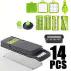 14/16-in-1 Vegetable Chopper Set – Food Processor & Slicer