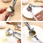 Stainless Steel Garlic Press Crusher & Mincer