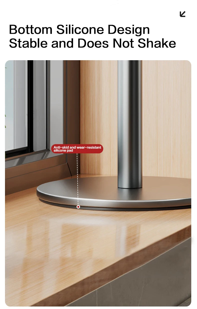 Kitchen Utensil Stand Rotating Storage Hanger with 8 Hooks Countertop Organizer