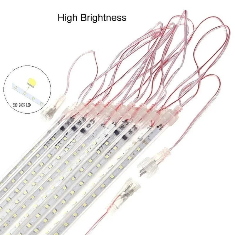 Waterproof Meteor Shower Rain 8 Tube LED String Lights – Outdoor Christmas Decoration
