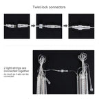 Waterproof Meteor Shower Rain 8 Tube LED String Lights – Outdoor Christmas Decoration