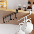Cabinet Storage Hook – 6-Hook Kitchen & Wardrobe Organizer
