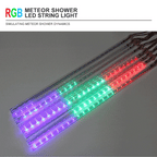 Waterproof Meteor Shower LED String Lights – Outdoor Decor