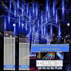 Waterproof Meteor Shower Rain 8 Tube LED String Lights – Outdoor Christmas Decoration
