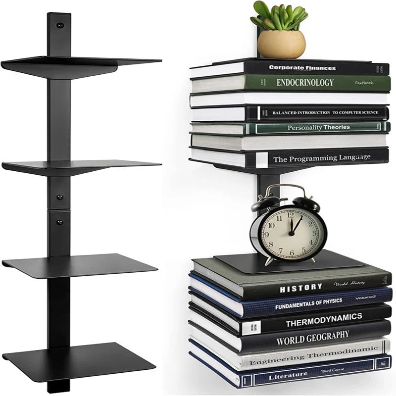 Wall Bookcases Living Room Storage Modern Metal Multifunction Organizer Bookshelf Creative Design