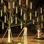 Waterproof Meteor Shower LED String Lights – Outdoor Decor