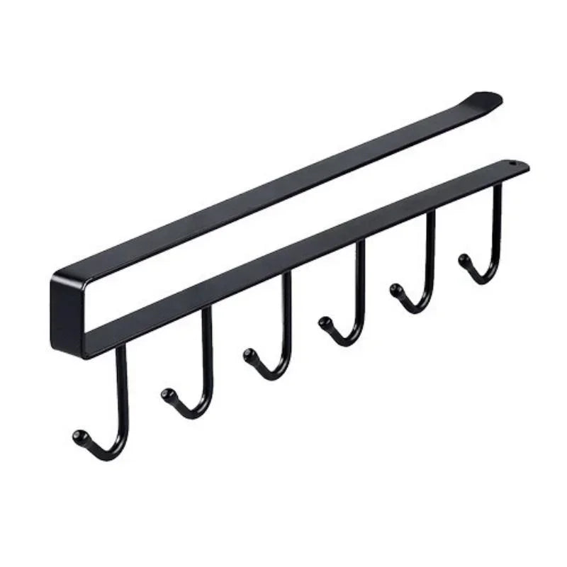 Cabinet Storage Hook – 6-Hook Kitchen & Wardrobe Organizer