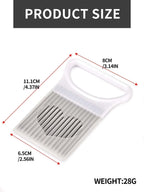 Stainless Steel Onion Slicer & Holder – Safe Kitchen Tool