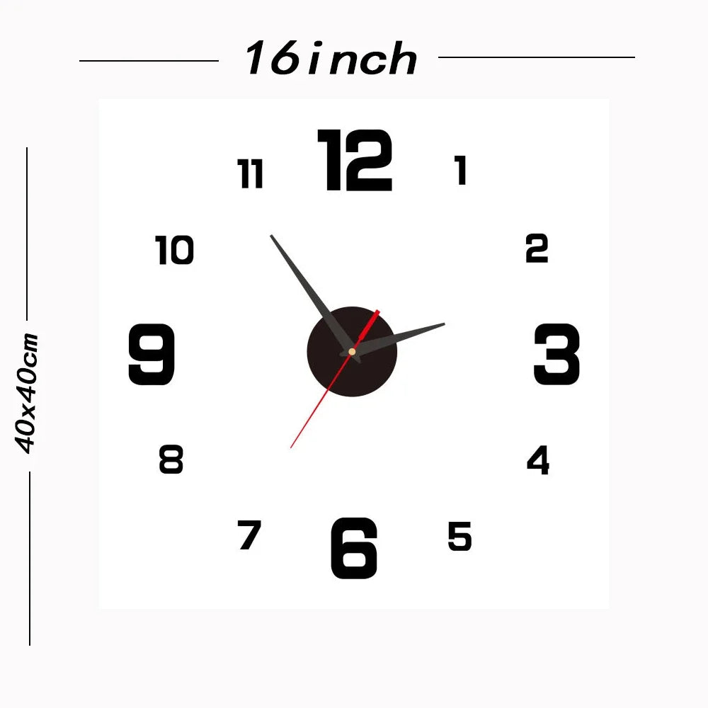 Luxury Silent Wall Clock – Modern Quartz Home Decor