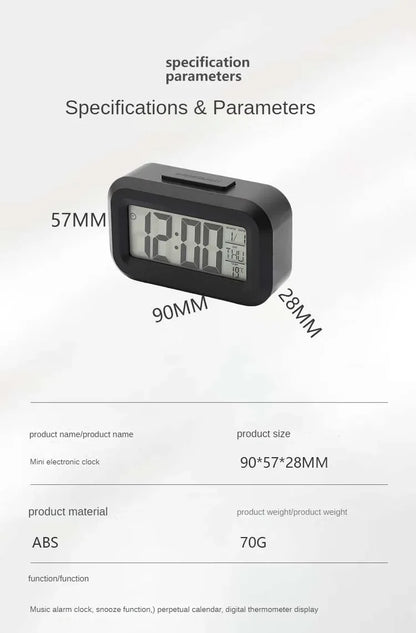 Desk Decorations Table Clock Bedroom Decoration Led Digital Alarm Clock Data Times Calendar Electronic Multi-function Desktop