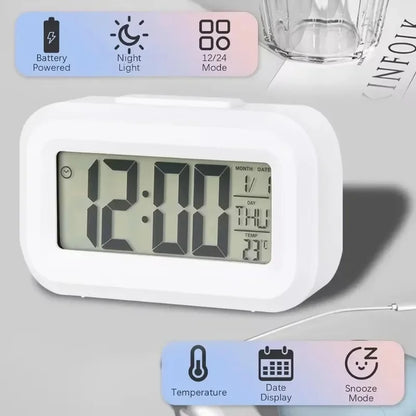 Desk Decorations Table Clock Bedroom Decoration Led Digital Alarm Clock Data Times Calendar Electronic Multi-function Desktop