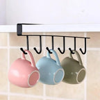 Cabinet Storage Hook – 6-Hook Kitchen & Wardrobe Organizer