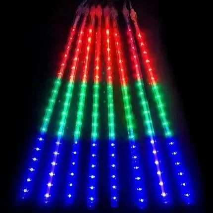 Waterproof Meteor Shower LED String Lights – Outdoor Decor