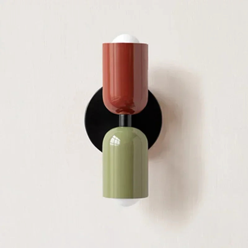 Colorful Nordic Bedside Wall Lamp – Macaron Home Decor