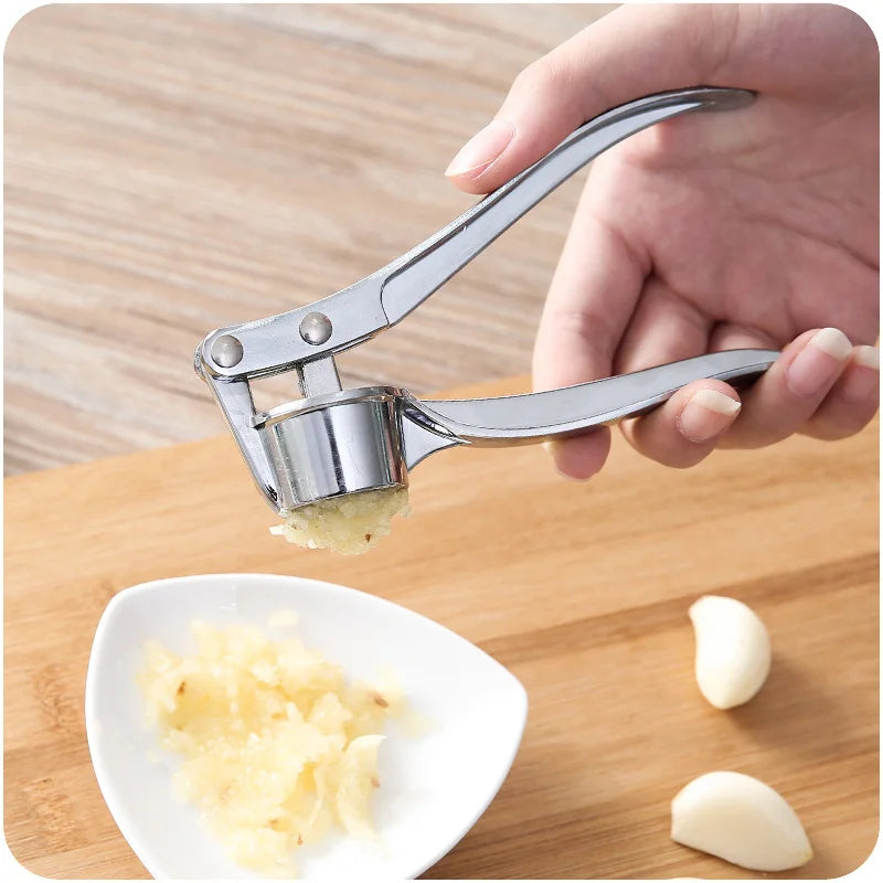 Stainless Steel Garlic Press Crusher & Mincer