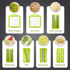 14/16-in-1 Vegetable Chopper Set – Food Processor & Slicer
