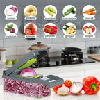 14/16-in-1 Vegetable Chopper Set – Food Processor & Slicer