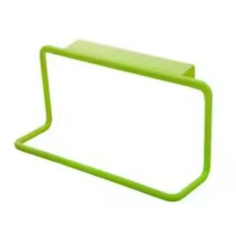 Kitchen Bathroom Single Towel Rack Plastic Debris Rag Hanger Bathroom Towel Rack Towel Bar Cabinet Door  Kitchen Accessories