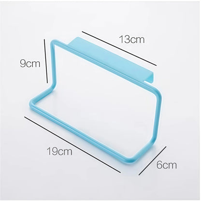 Kitchen Bathroom Single Towel Rack Plastic Debris Rag Hanger Bathroom Towel Rack Towel Bar Cabinet Door  Kitchen Accessories